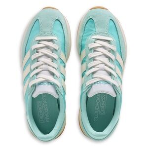 Adidas Women's Cloudfoam Sneakers - Aqua and White